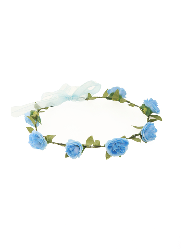 Aria Floral Crown in Blue